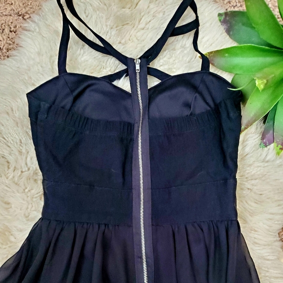 Trixxi Corset High Low Little Black Dress-Sz S(3) - Picture 4 of 8